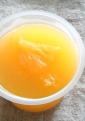 １００％ジュースとアガーのゼリー-レシピのメイン写真