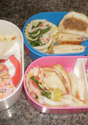 今日は軽めに！10分！肉まん弁当　2人分-レシピのメイン写真
