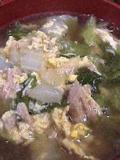 白菜とツナ缶のスープ-レシピのメイン写真