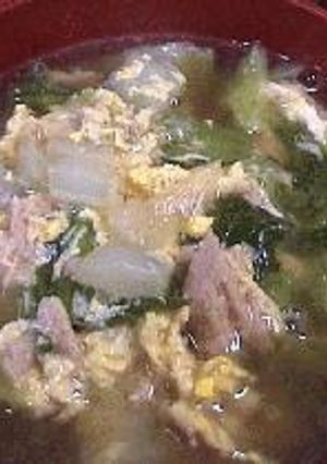 白菜とツナ缶のスープ-レシピのメイン写真