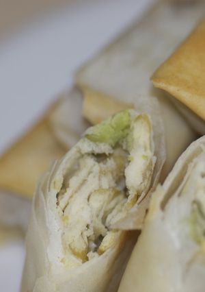 そら豆とチーズの揚げない春巻き-レシピのメイン写真