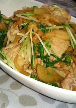 大根と水菜の豚肉炒め-レシピのメイン写真