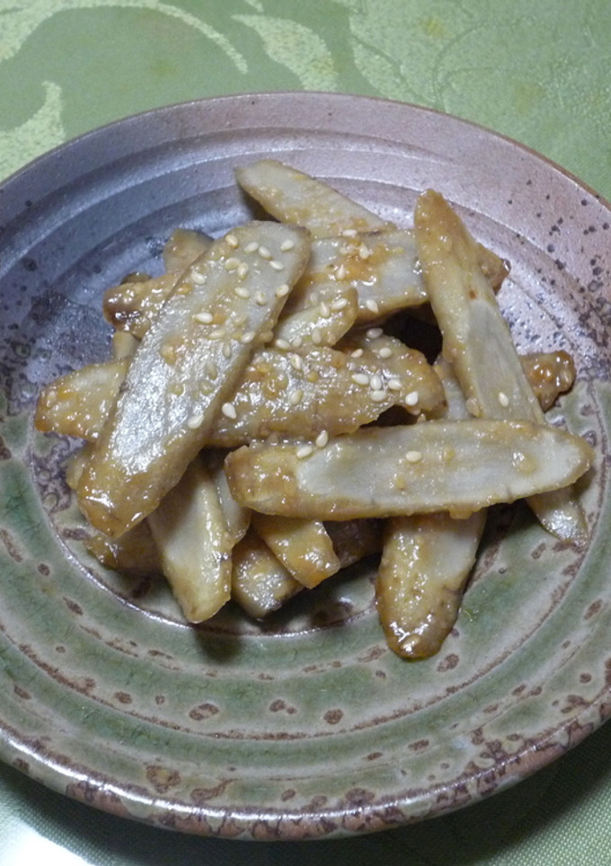 簡単美味しい　新ごぼうの味噌炒め-レシピのメイン写真