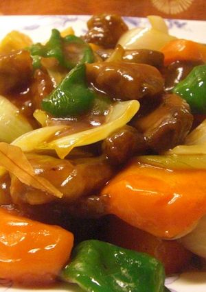 うまっ！ブロック肉で♪簡単揚げない酢豚☆-レシピのメイン写真