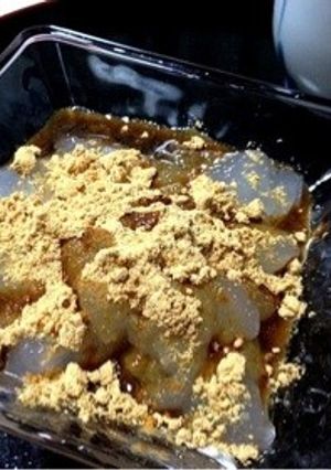 片栗粉＆レンジで！簡単わらびもち♪-レシピのメイン写真