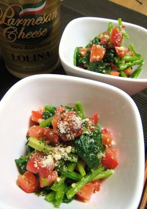 ほうれん草とトマトのコンソメチーズ和え♬-レシピのメイン写真