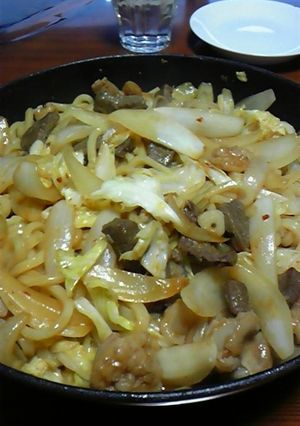 THE♡ほるもんうどん♫-レシピのメイン写真