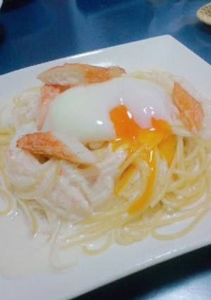 ☆香り箱で☆カルボナーラ風カニカマパスタ-レシピのメイン写真