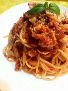 にんにくとツナのトマトソーススパゲティ-レシピのメイン写真