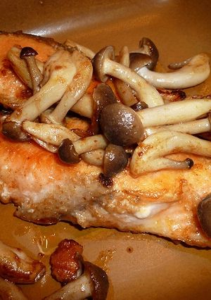 鮭ときのこのバター焼き♪-レシピのメイン写真