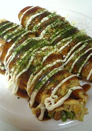 お好み焼き風★納豆入りオムレツ☆-レシピのメイン写真