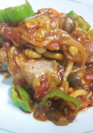 夏バテにがっつり鶏肉のトマト煮-レシピのメイン写真
