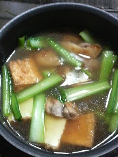 簡単☆とり肉&小松菜&厚揚げの煮物-レシピのメイン写真