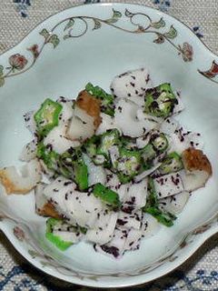 ちくわと長芋、オクラのゆかり和え-レシピのメイン写真