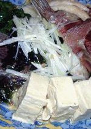 鯛アラの湯豆腐-レシピのメイン写真