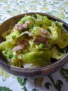 簡単♪ツナとキャベツのレンジ蒸し-レシピのメイン写真