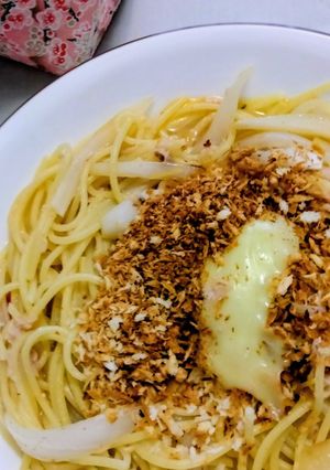 玉葱とツナ缶のオイルパスタのレシピ-レシピのメイン写真