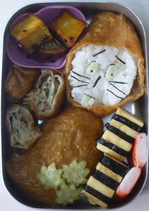 キャラ弁☆ゲゲゲの鬼太郎ねずみ男いなり-レシピのメイン写真