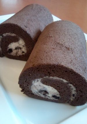 クッキー&クリームチーズロールケーキ-レシピのメイン写真