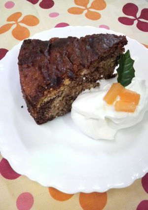炊飯器deバナナとチョコのマーブルケーキ-レシピのメイン写真
