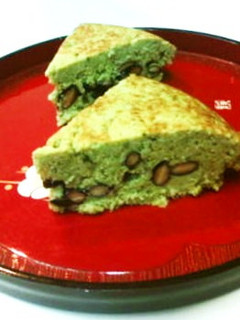 炊飯器&HMで簡単♪黒豆抹茶おからケーキ-レシピのメイン写真