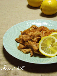 豚小間と玉葱のレモン醤油炒め-レシピのメイン写真