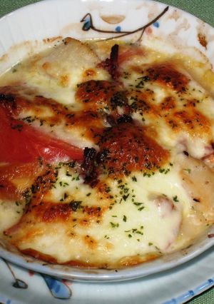 ホタテとトマトのグラタンスープ-レシピのメイン写真