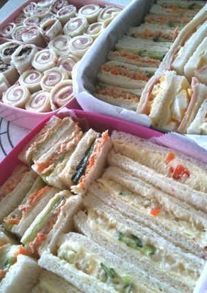 色とりどり運動会や遠足にサンドイッチ弁当-レシピのメイン写真