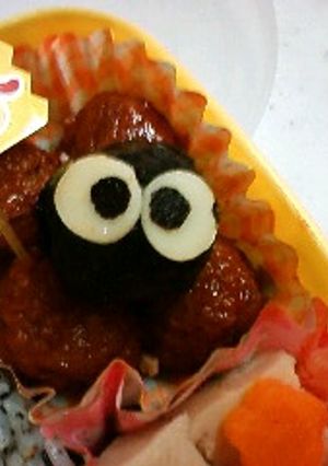 かわいい♪ミートボールでまっくろくろすけ-レシピのメイン写真