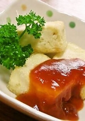 お弁当にも☆ケチャップ豆腐-レシピのメイン写真