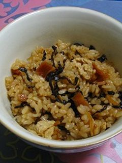 ふじっ子と貝柱の混ぜご飯-レシピのメイン写真
