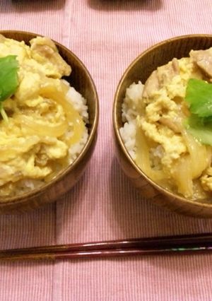超簡単！ヤマサ昆布つゆで作る親子丼♪-レシピのメイン写真