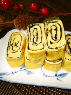 韓国海苔で!卵焼き〜磯の香り〜-レシピのメイン写真
