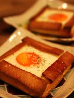 箱入り目玉トースト-レシピのメイン写真