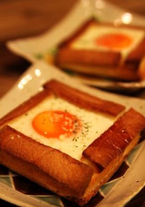 箱入り目玉トースト-レシピのメイン写真