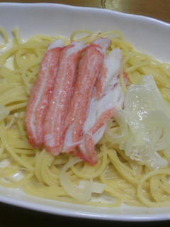 なんちゃってかにクリームパスタ-レシピのメイン写真