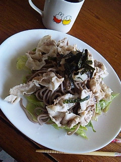 超簡単★冷しゃぶサラダ蕎麦-レシピのメイン写真