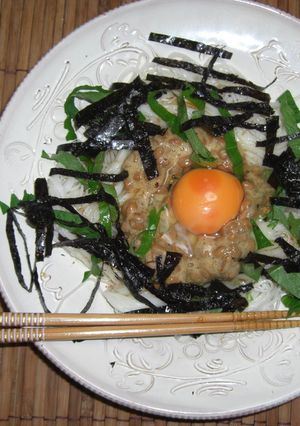 納豆と卵で絶品♡夏にピッタリそうめん★-レシピのメイン写真