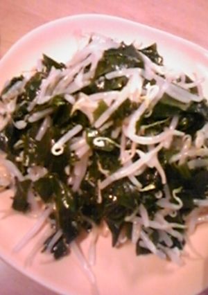 ご飯がすすむ☆わかめともやしのナムル-レシピのメイン写真
