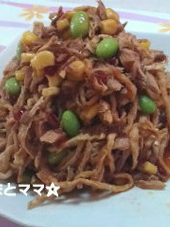 切り干大根のツナコーンピリ辛炒め-レシピのメイン写真
