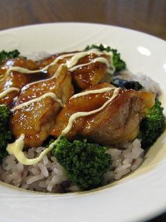 鶏照り焼き丼✿ピリ辛マヨネーズ風味-レシピのメイン写真