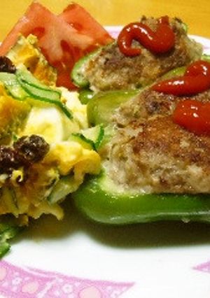 やわらかピーマンの肉詰め-レシピのメイン写真