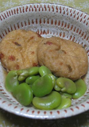 そら豆とがんもどきの煮物-レシピのメイン写真