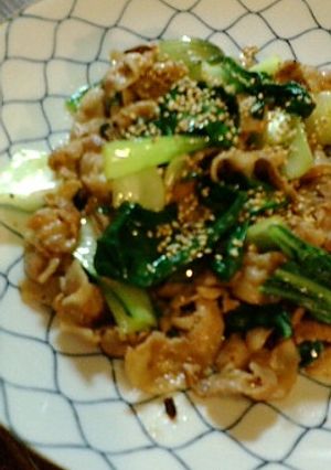 ピーマンの葉っぱと豚肉のオイスター炒め-レシピのメイン写真