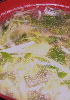 豆苗のスープ-レシピのメイン写真