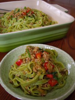 手打ち♡ジャージャー麺風生にらパスタ。-レシピのメイン写真