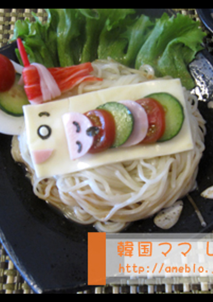こいのぼりの冷やし中華☆(こどもの日に)-レシピのメイン写真