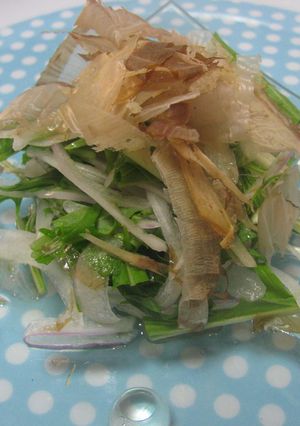 新玉ねぎと水菜のシャキシャキサラダ-レシピのメイン写真