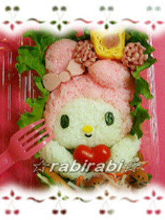 ✿可愛いマイメロちゃん✿【キャラ弁】-レシピのメイン写真