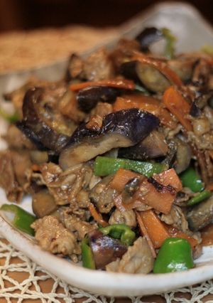 食べ過ぎ注意！！茄子と豚肉の味噌炒め♪-レシピのメイン写真